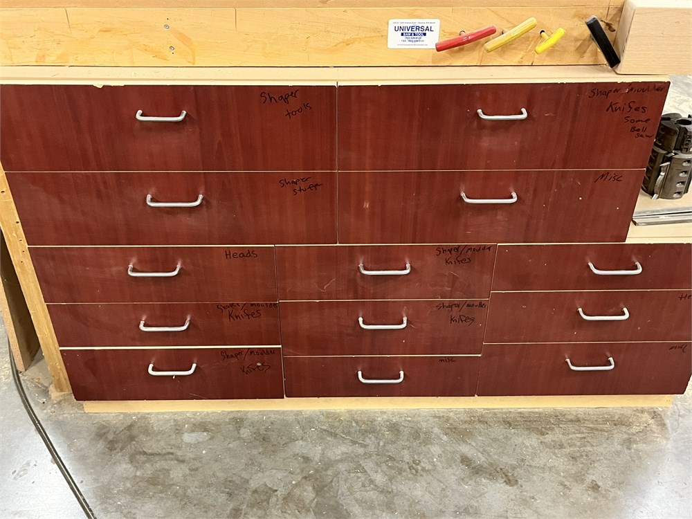 Shaper and Moulder Tooling/Knives - 13 Drawers