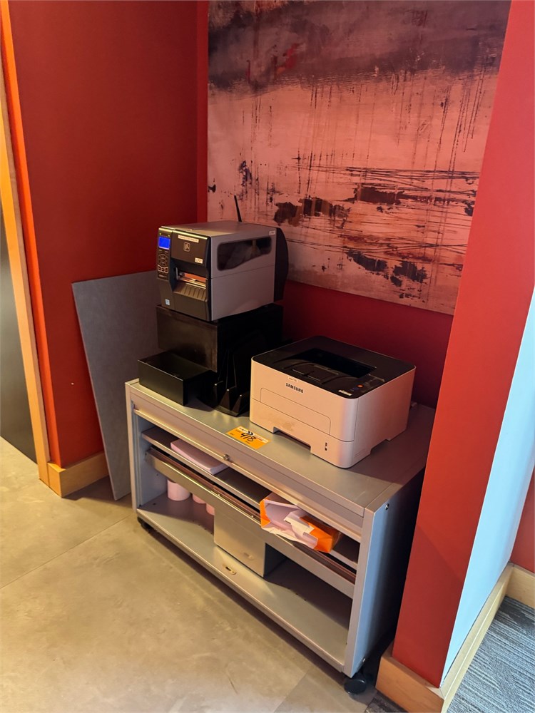 Printer & Cabinet - As Pictured