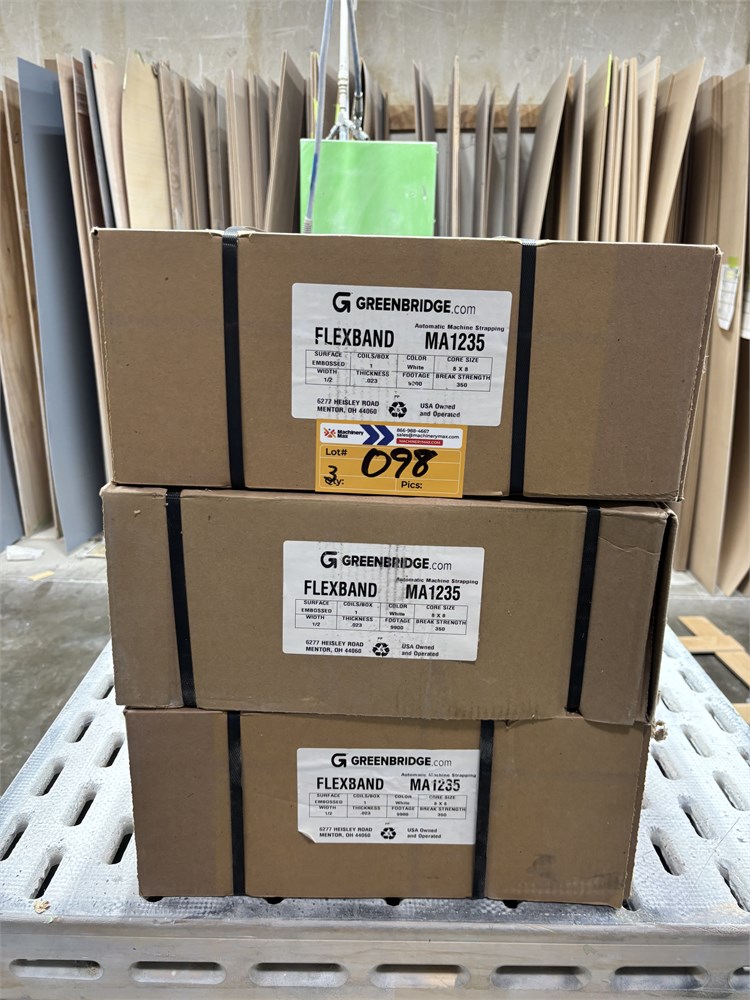 (3) Boxes of White Flexband