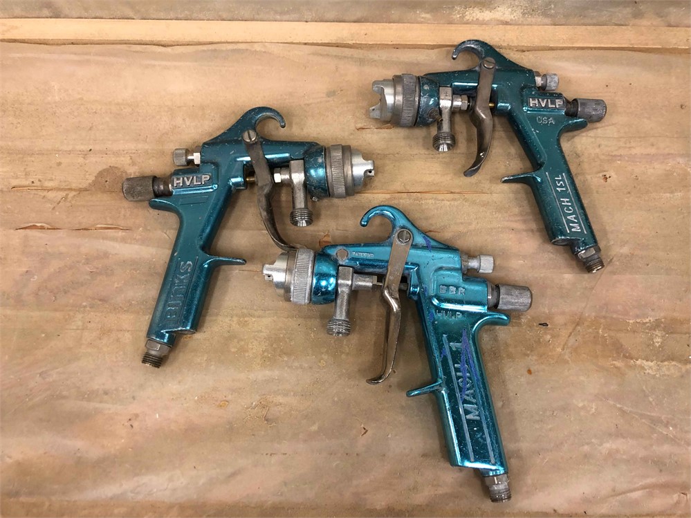 Three (3) Binks Spray Guns