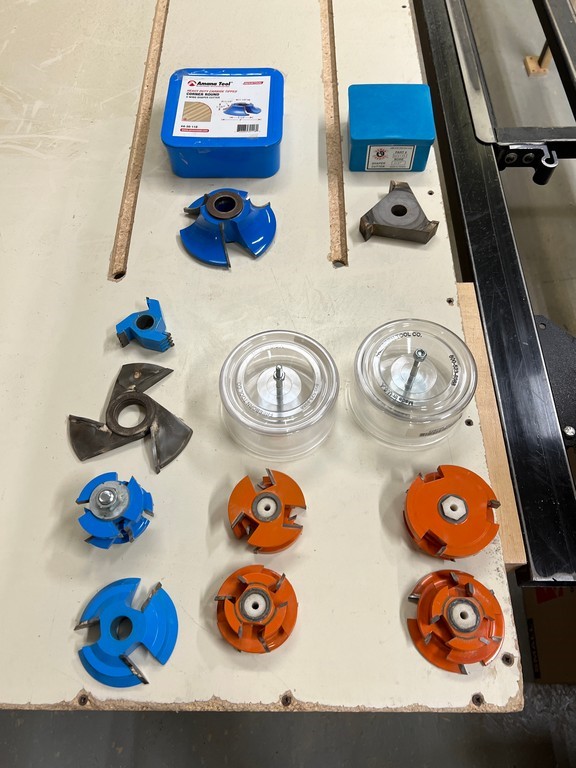 Variety of Shaper Cutters - 3/4" & 1" Arbor- as pictured
