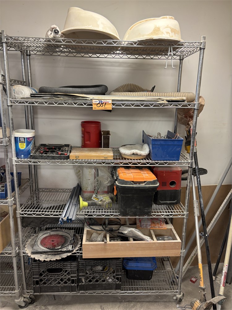 Storage Shelf w/Contents
