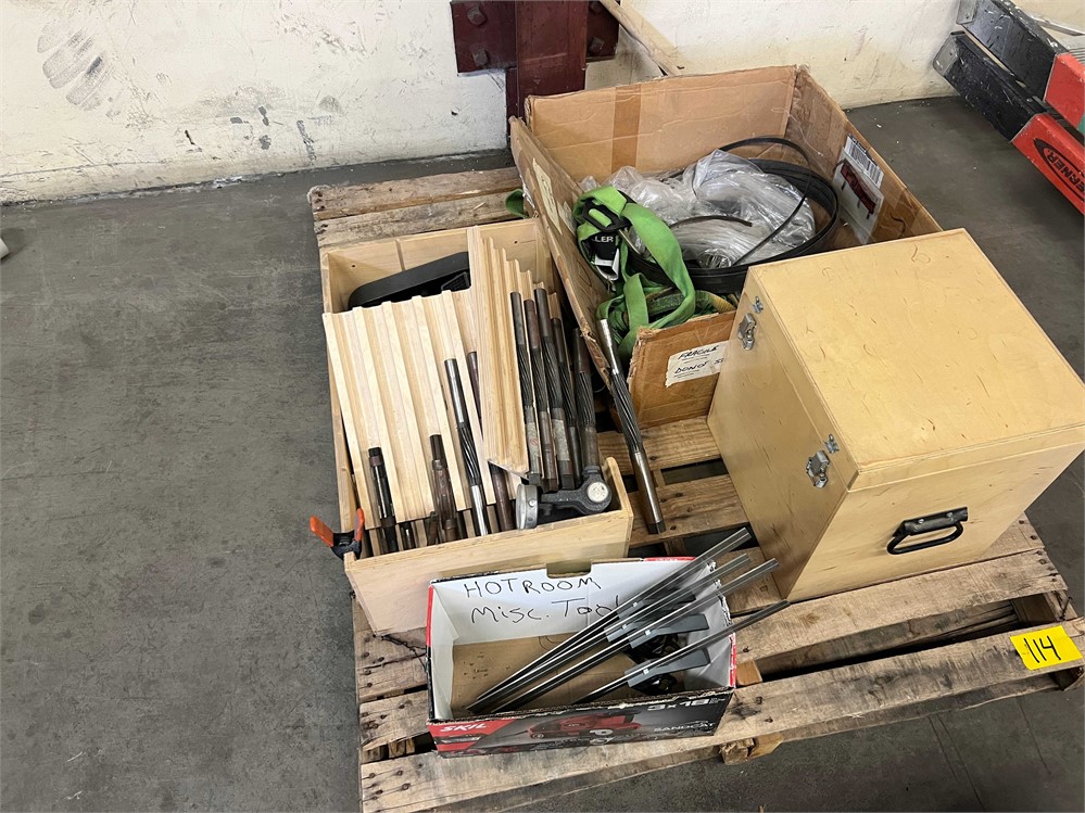 Pallet of Saw Blades and Combo Squares