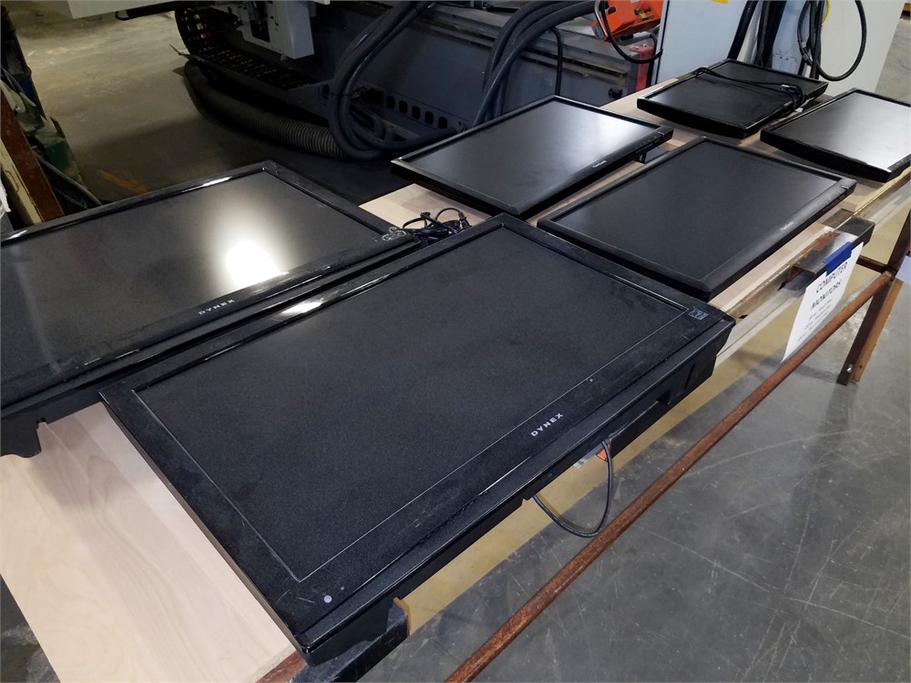 Nine (9) LCD Monitors