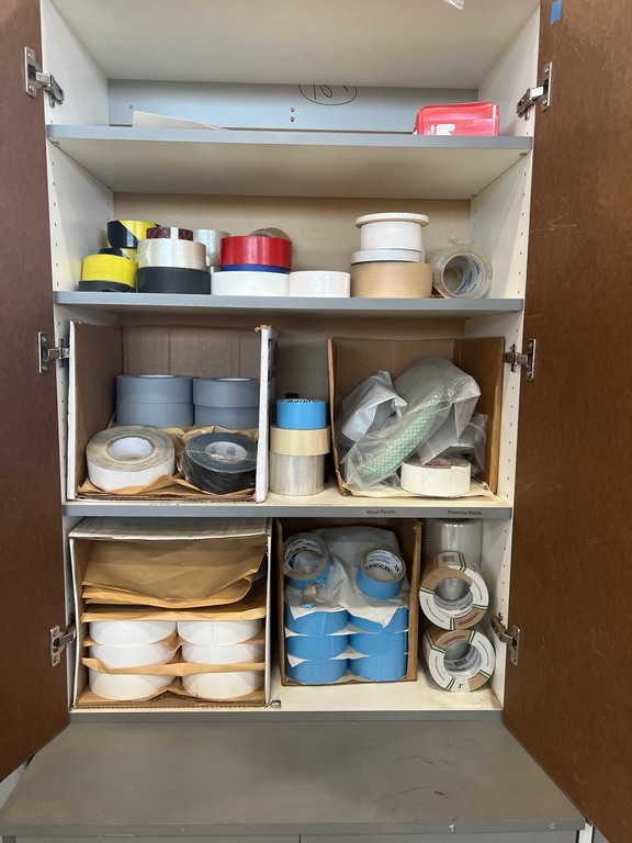 Lot of Tape in Cabinet - as pictured