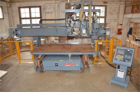 Heian "HR-241 PHRMO-3116" CNC Router - C-Axis on Both Spindles!