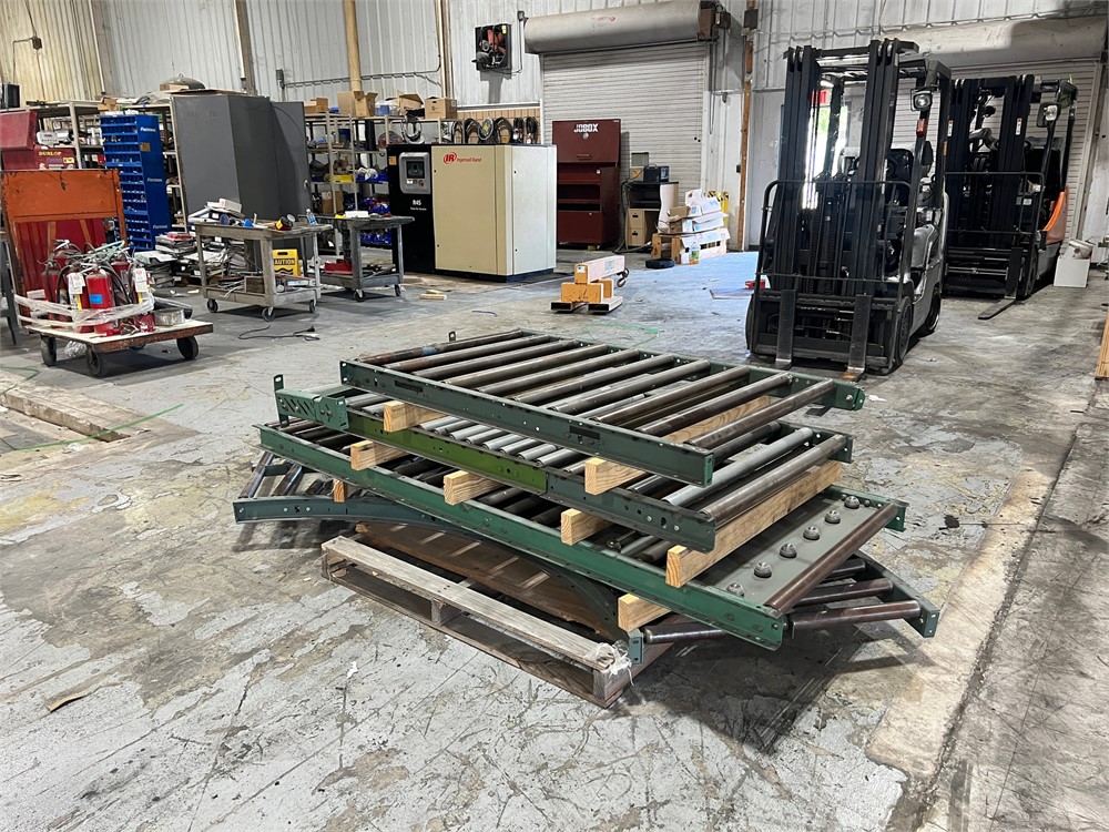Lot of Roller Conveyor - 36"W - as pictured