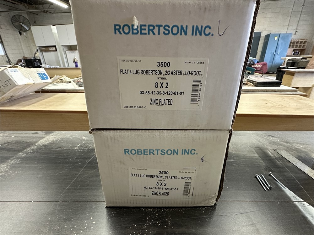 Robertson Flat 4 Lug Screws - New - Approx 7000 pieces ( 8 X 2")