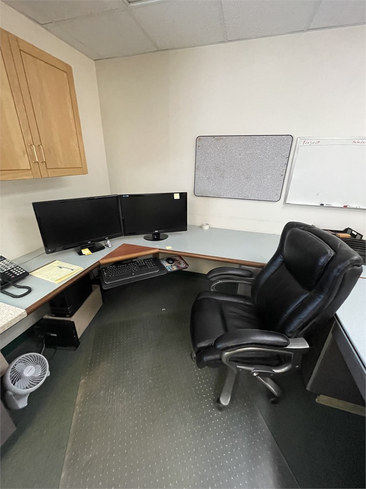 Computer, Printer,Chairs, Fan, and Shelve