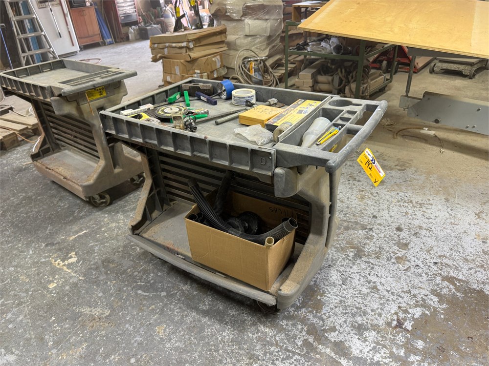 Rolling Cart with Assorted Tools