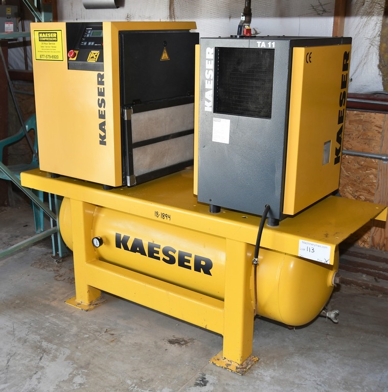 Kaeser "SM11/TA11" Air Compressor, Dryer & Tank Package