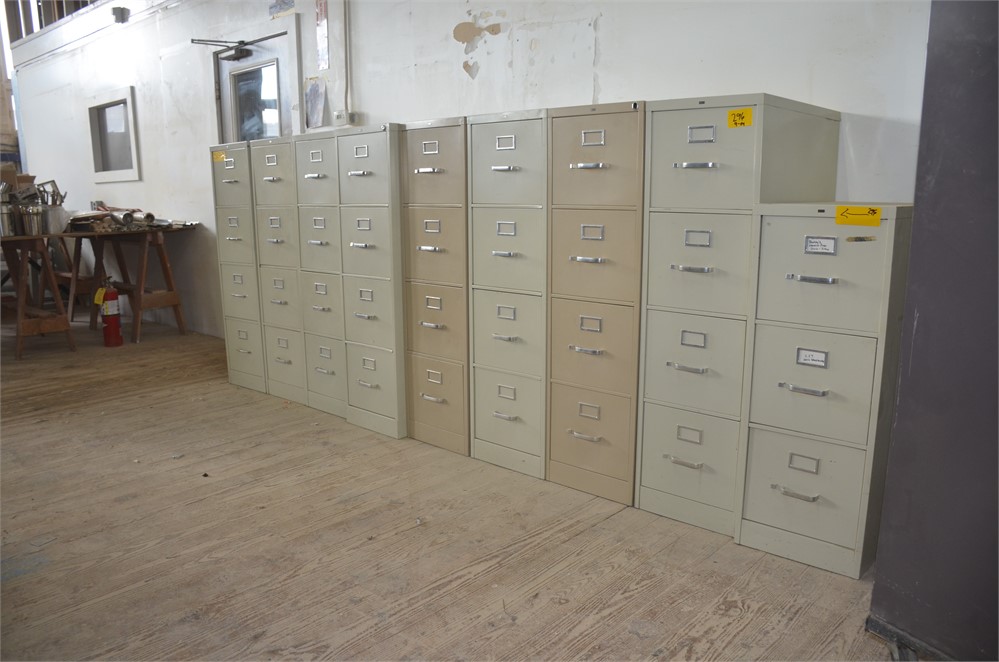 Metal file cabinets Qty. (9)