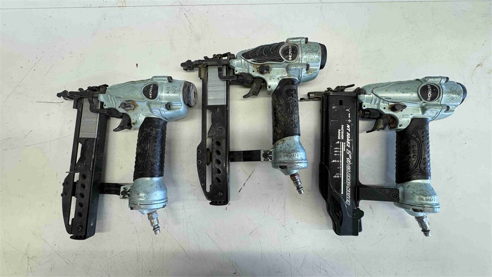 Hitachi Pneumatic Nail / Staple Guns Qty. (3)
