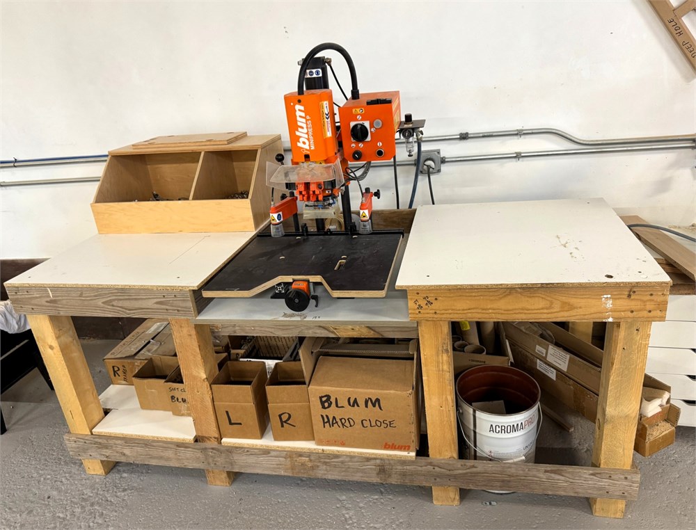 Blum "Minipress P" Hardware Drilling & Inserion Machine