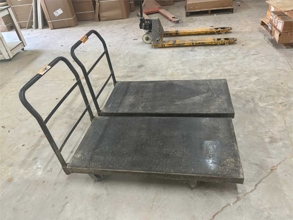 Two (2) Metal Shop Carts