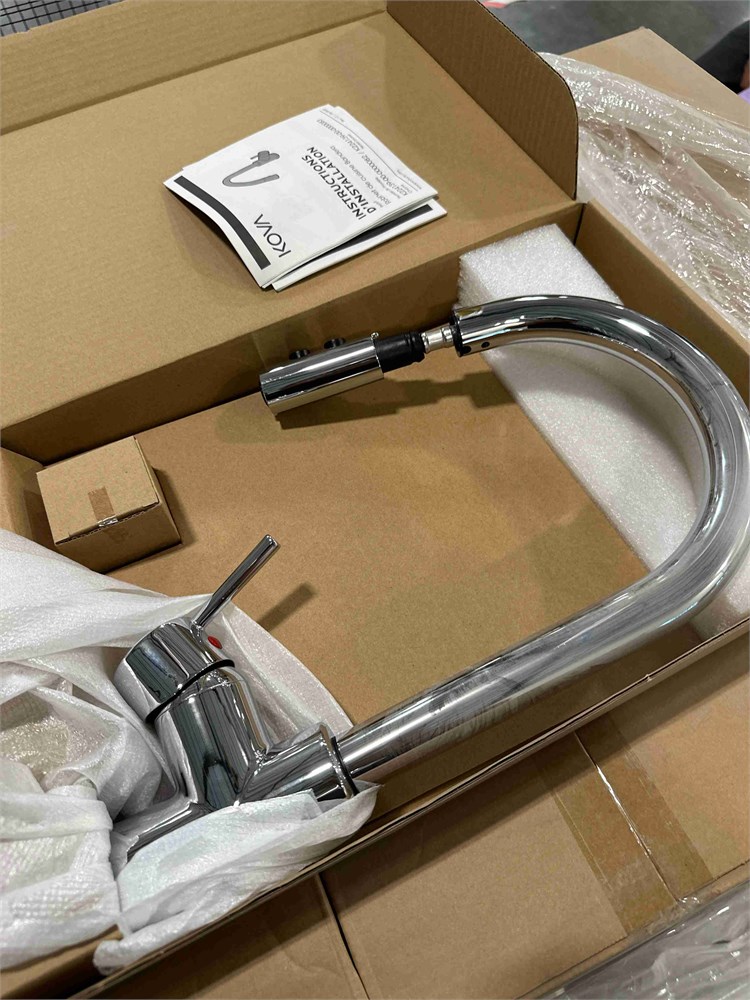 Pallet of Kova Single Handle Pull Down Faucets