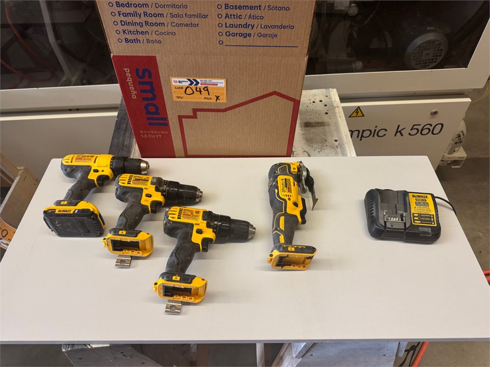 Lot of Dewalt Battery Tools - as pictured - Qty (5)