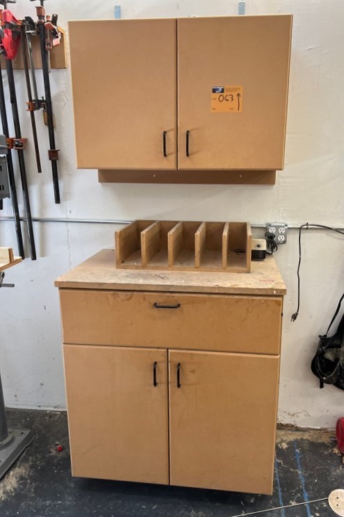 Upper and Lower Cabinets with Contents