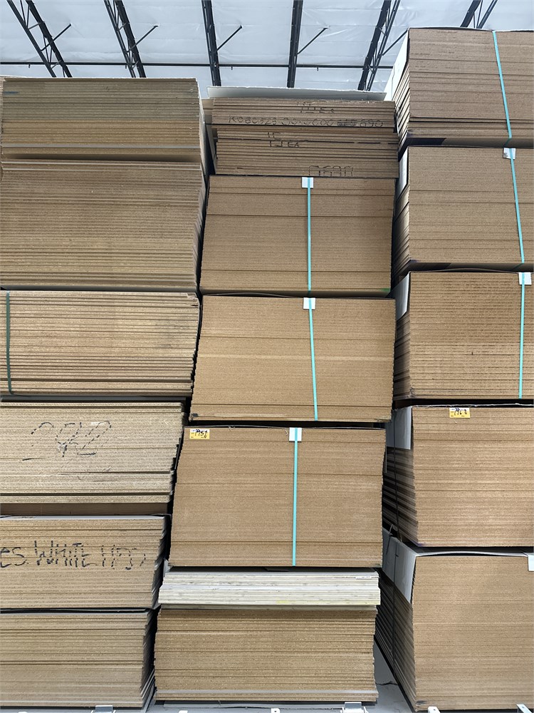 (5) Bundles of Particleboard Panels
