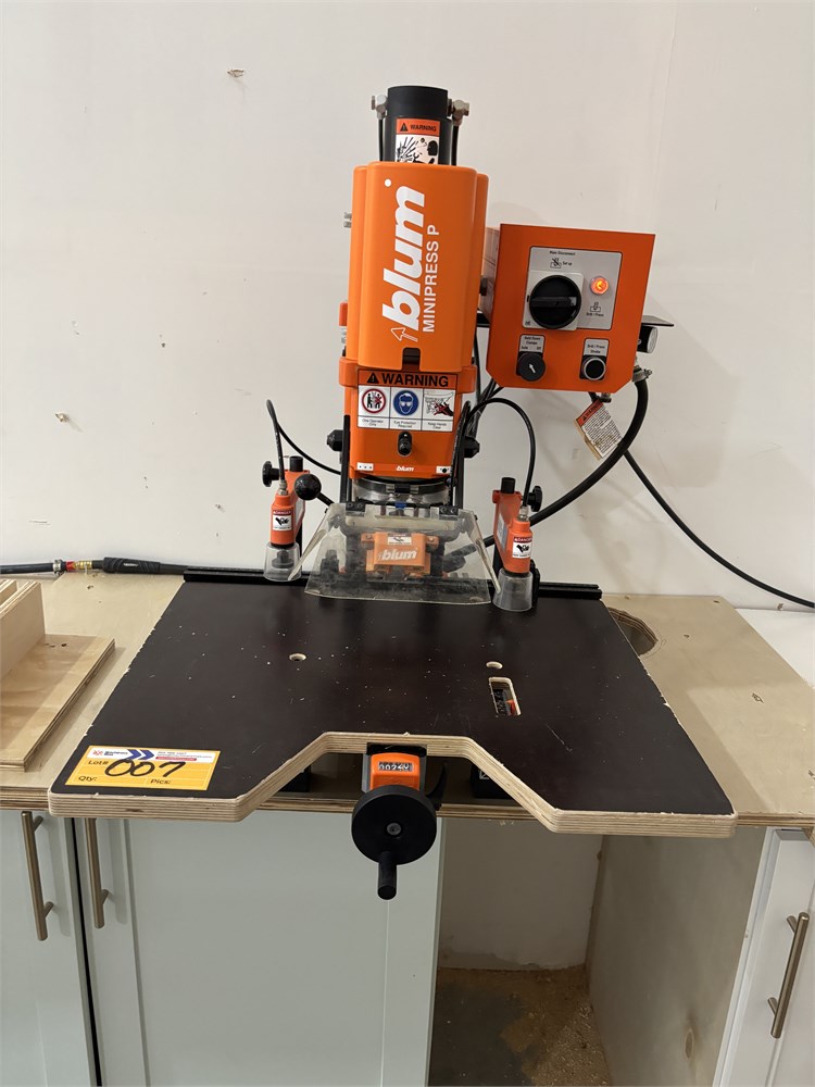 Blum "Minipress P" Hinge Boring Machine