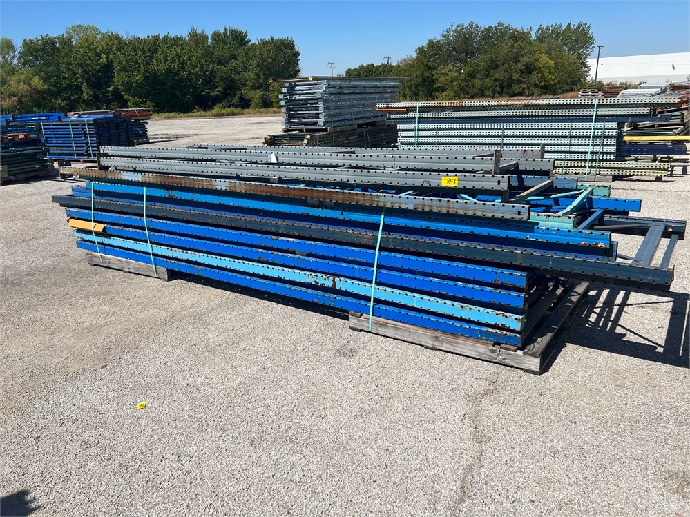 Pallet racking upright sections
