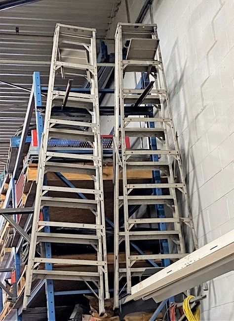 (2) STEP LADDERS * 10 ft HIGH * LOT OF 2