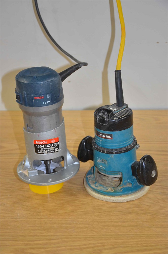 Bosch & Makita routers Qty. (2)
