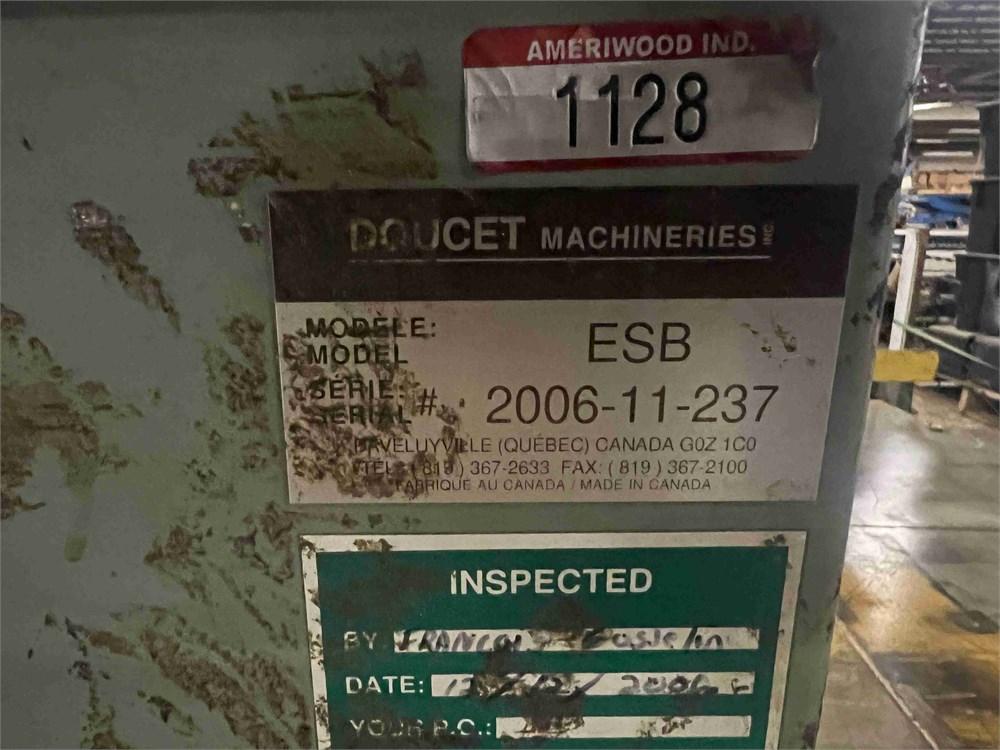 Doucet "ESB" Infeed Conveyor