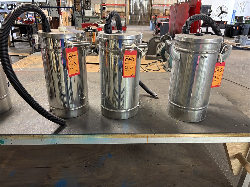 (3) Powder Coat Tanks