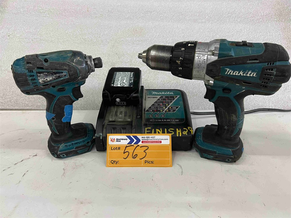 Makita 18 Volt Cordless Drill, Driver, Battery & Charger