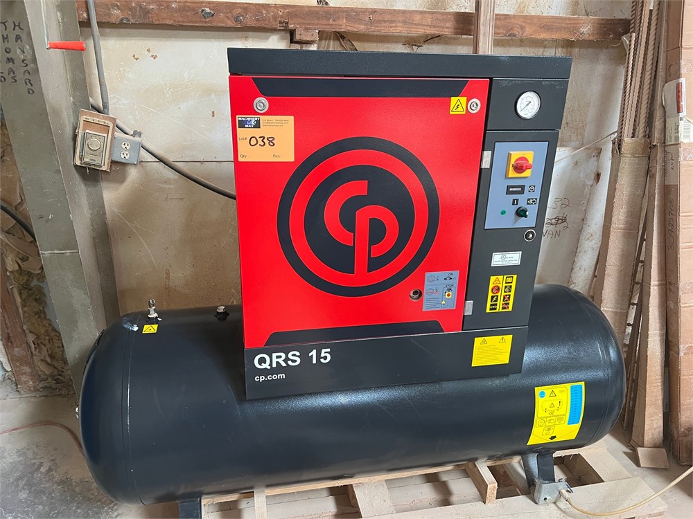 Chicago Pneumatic "QRS 15HP" Air Compressor - Rotary Screw