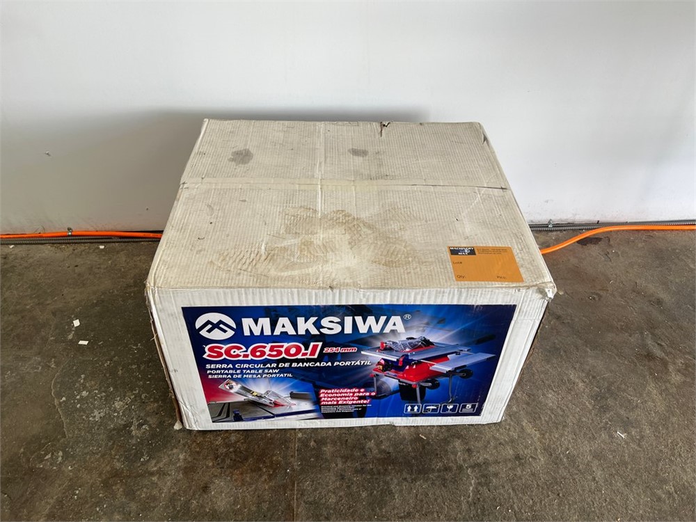 Maksiwa "SC.650.I" Table Saw - Portable NIB (2022)