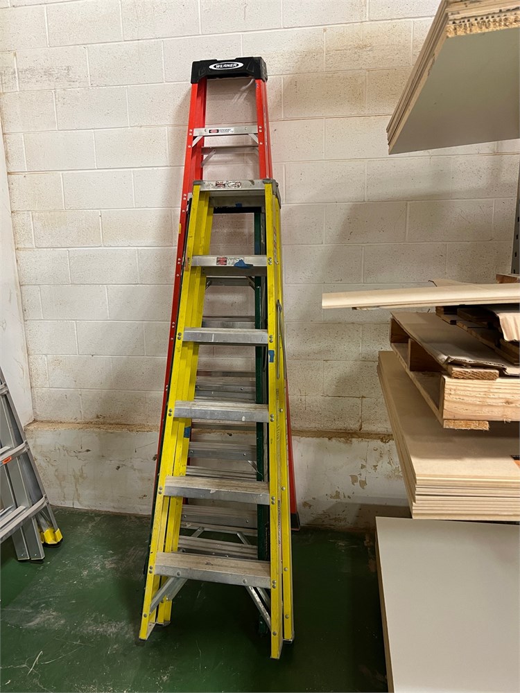 Fiberglass Step Ladders - Qty (3)