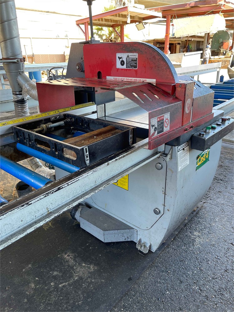 Castaly "CS-24L" Upcut Saw with Infeed and Outfeed Conveyors