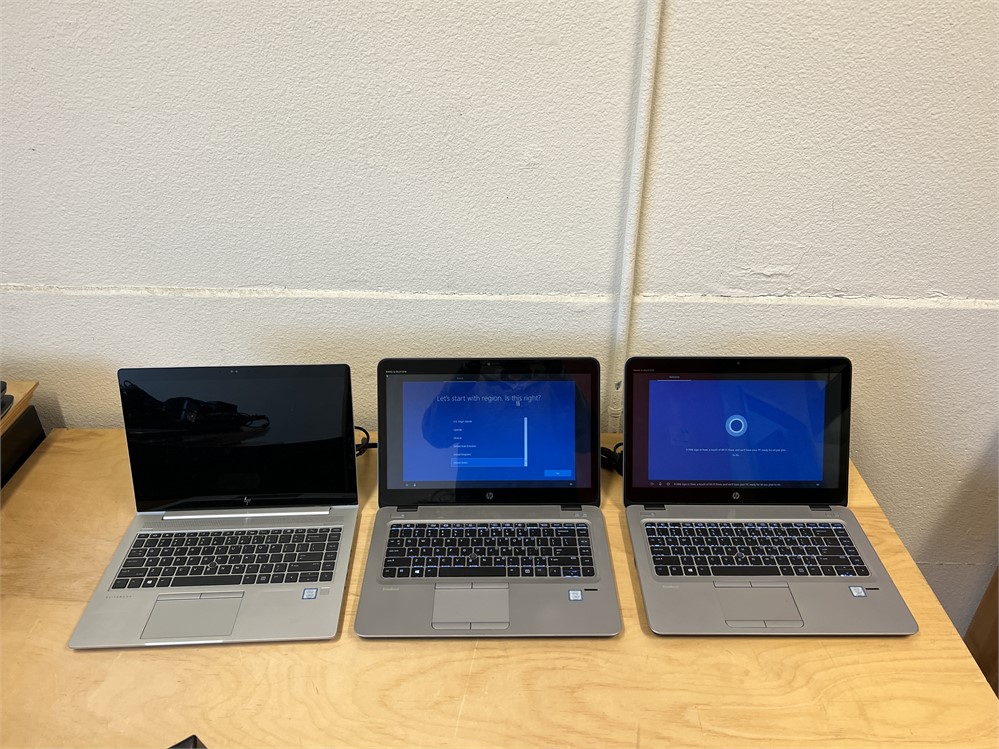 (3) HP Laptop Computers