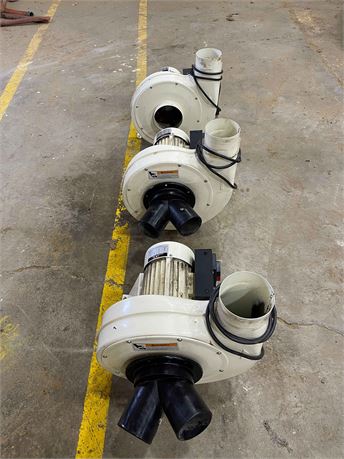 Three (3) Jet Dust Collector Fans
