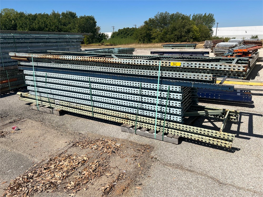 Pallet racking upright sections