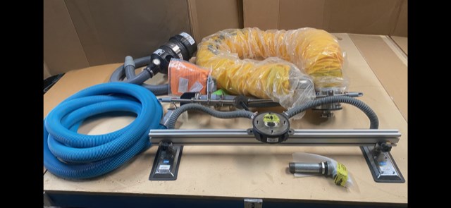 Gorbel Crane with Anver Vacuum Lift