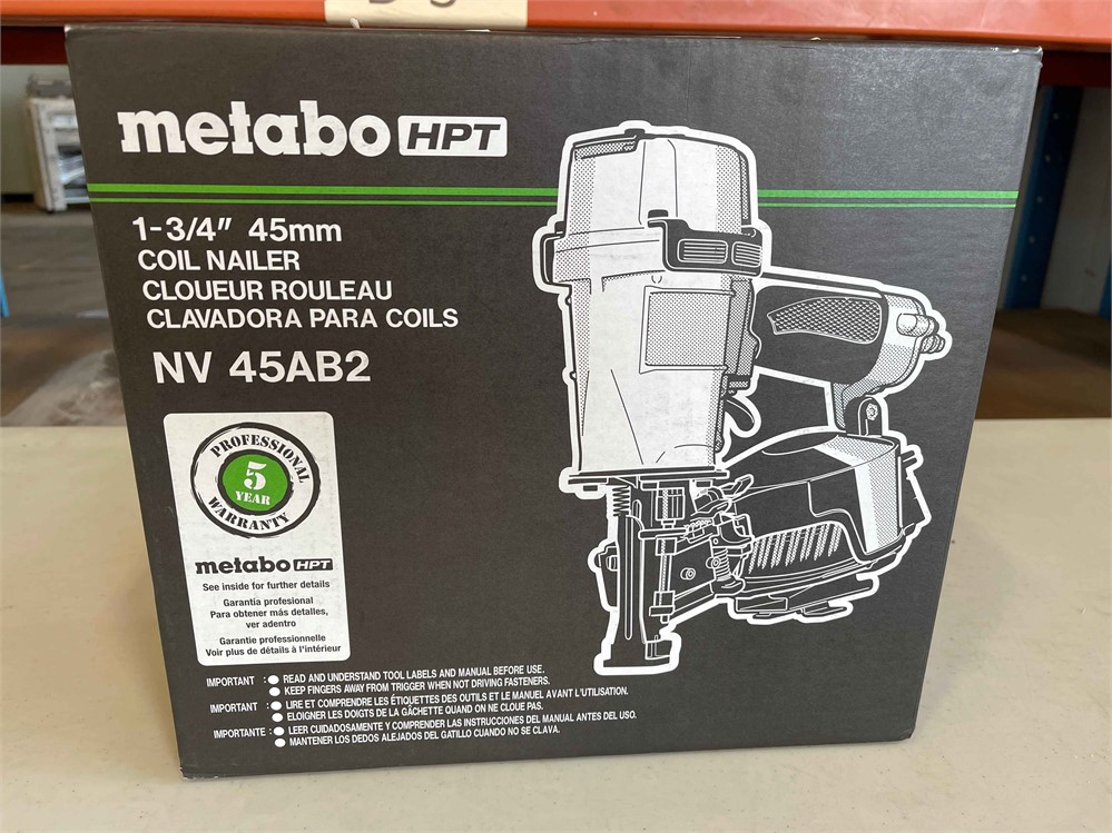 Metabo HPT "NV45AB2" Coil Nailer (New in Box)
