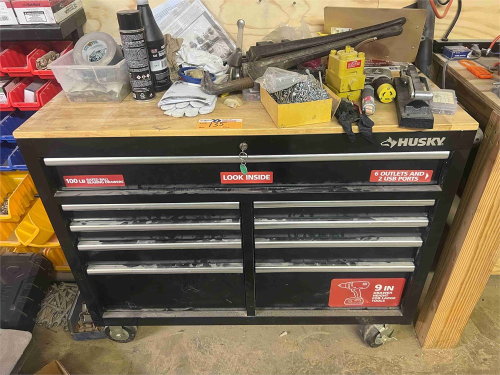 Husky Shop Cart w/Contents