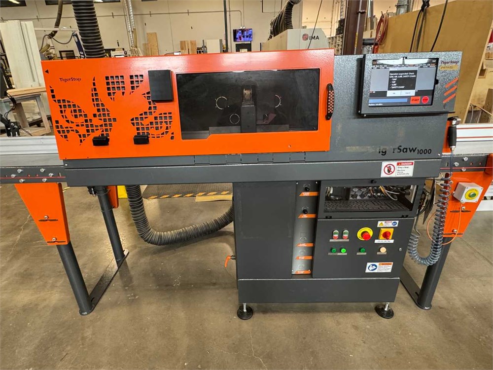 TigerStop "TigerSaw 1000" Automatic  Optimizing Cross Cut Saw