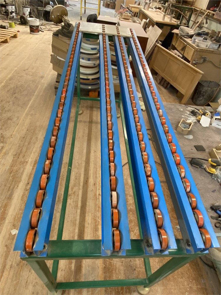 7' Angled Roller Conveyor