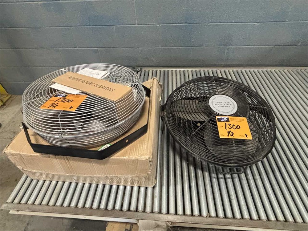 Lot of (2) Shop Fans