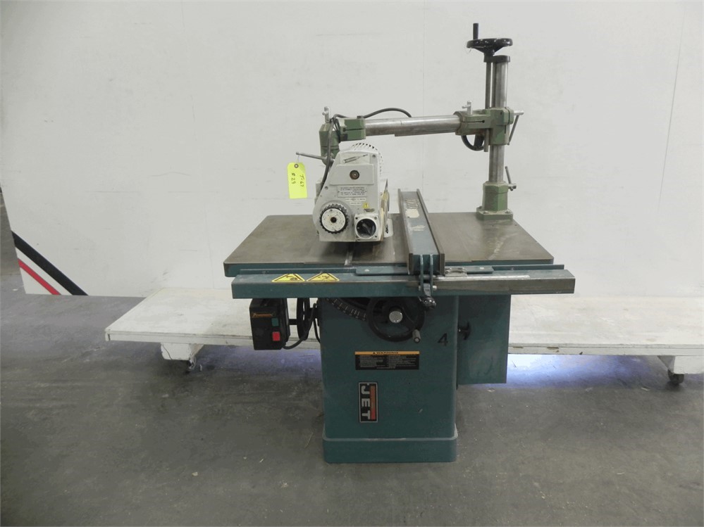JET "JTAS-10-3" TABLE SAW WITH UNIVER POWER FEEDER