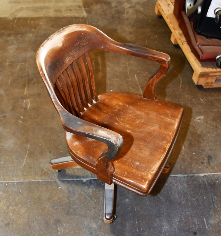 B.L. Marble Chair Co. Desk Chair - Walnut