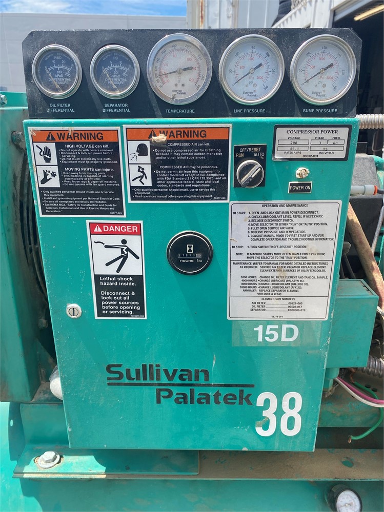 Sullivan Palatek "15 D" Air Compressor