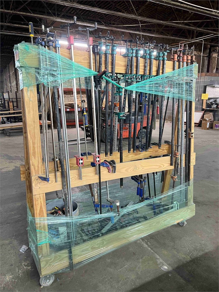 Bar & Pipe Clamps on Cart