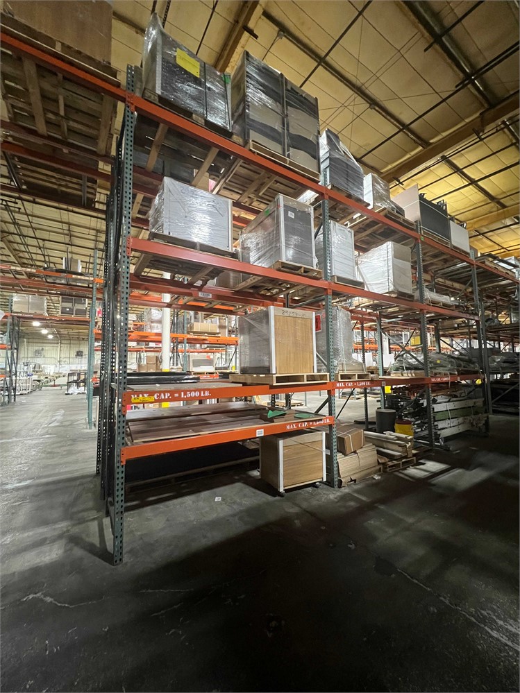 Pallet racking 3 sections