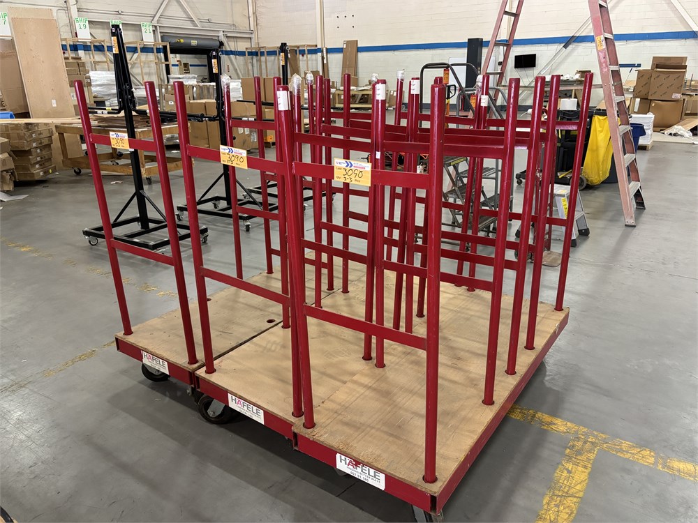 (3) Hafele Material Carts