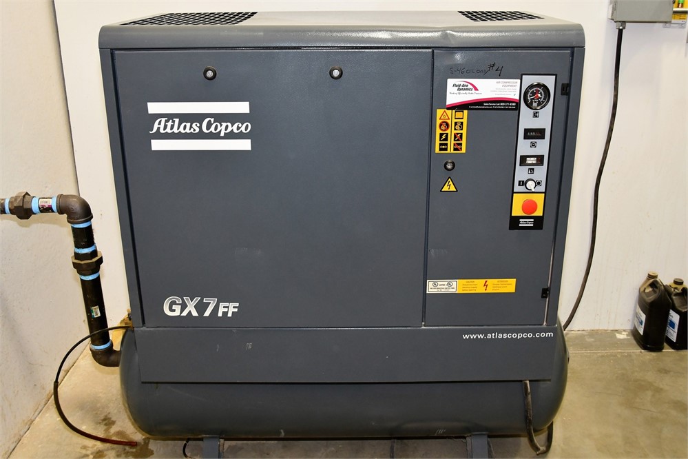 Atlas Copco "GX7ff" 10HP Air Compressor